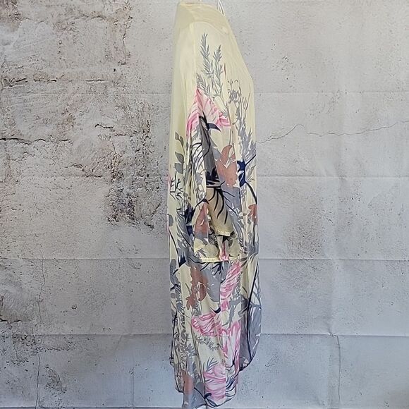 Macchia Di Ruggine Floral Kimono/Shaw  Cardigan Size M - Picture 5 of 12